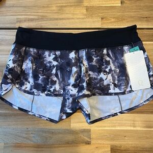 lululemon OG Speed Shorts MOBD/BLK Size 10 NWT